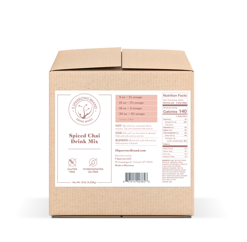 5 Sparrows Spiced Chai
Made with pure cane sugar